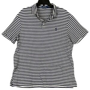 Polo Ralph Lauren Polo Shirt Mens Extra Large Striped‎ Pima Soft Touch Knit
